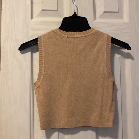 Zara Ribbed High Neck Tank Top - Picture 7 of 7